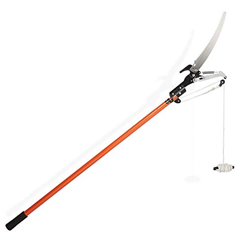 Gr8 Garden Telescopic Extendable Ratchet Pulley Pole Pruner Hand Lopper Shears Long Reach Tall Tree Pruning Trimmer Extending Branch Cutter Tool