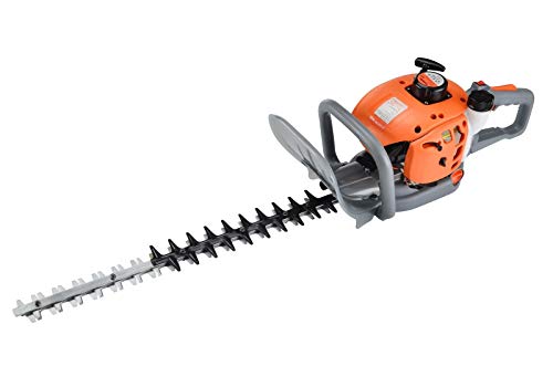 eSkde HT60-S7 Petrol Hedge Trimmer 24" Blades Adjustable Handle, Orange