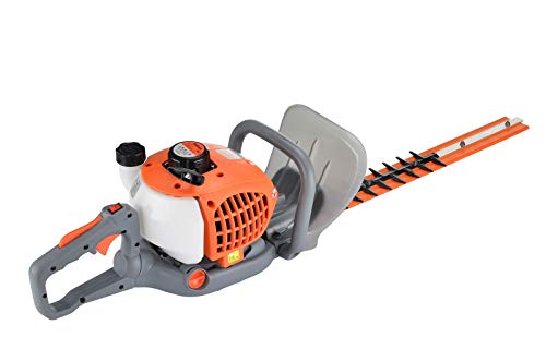 eSkde HT60-S7 Petrol Hedge Trimmer 24" Blades Adjustable Handle, Orange