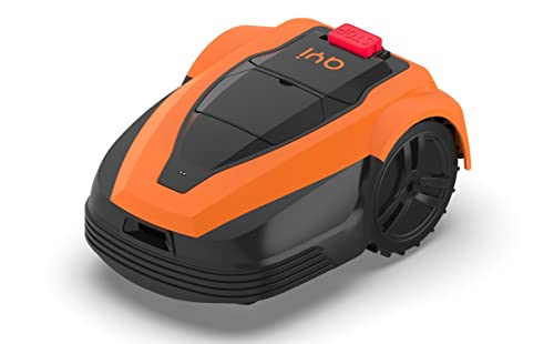 AYI DRM3-600i Robot Lawnmower - Cuts Up To 600㎡ Robotic Lawnmower with Auto Charging, Easy Set-up, Bluetooth App Control, Edge Cutting, Tackle 20° Gradient, Multiple Safety Sensors UK Plug