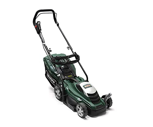 Webb Classic WEER33 Electric Rotary Lawnmower with 5 Cutting Heights, 33cm Cutting Width and 35L Collection Bag - 2 Year Guarantee -