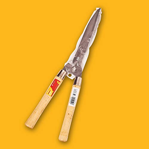 Amtech U0700 Garden Shears Wooden Handle for Hedges, Shrubs, and Grass