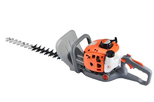 eSkde HT60-S7 Petrol Hedge Trimmer 24" Blades Adjustable Handle, Orange