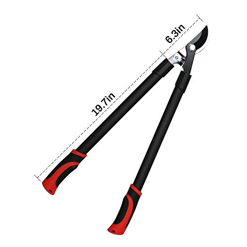 FLORA GUARD 26 Inch Bypass Loppers - Heavy Duty Branch Lopper, Pruner Bypass loppers and Tree Trimmer with 1.25 Inch Cutting Capacity