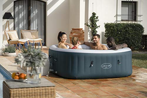 Lay-Z-Spa Ibiza Hot Tub 140, AirJet Massage System Inflatable Spa with Freeze Shield and Rapid Heating, 4-6 Person