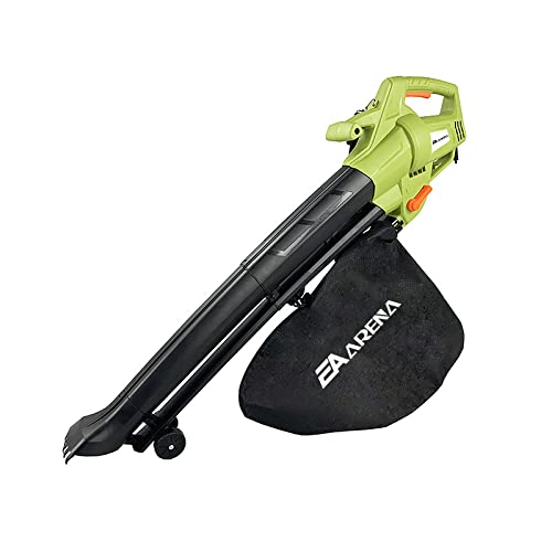 Leaf Blower Vacuum,3 in 1 3000W Electric Garden Blower/Vacuum Shredder with Wheels 35L Leaf Collection Bag,10m Cable Lightweight Design, Leaf Vacuum, 10:1 Shredding Ratio