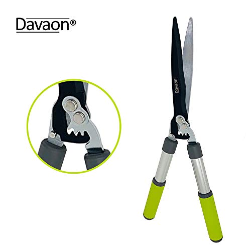 Heavy-Duty Gardening Shears with Lightweight Anti-Slip Handles and Razor-Sharp Blades - Advanced Geared Mechanism - Prune Your Garden in Comfort with Hedge Shears - 560mm- Garden Shears- Davaon Pro