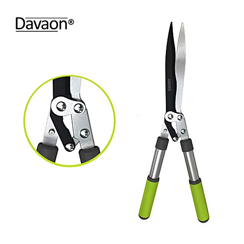 Garden Shears - Best Gardening Tool for Easy Cutting and Trimming - Ideal for Hedges, Shrubs and Bushes - Complete with Soft-Grip Handle- Garden Shears for Hedges & Grass- Hedge Shears - Davaon Pro