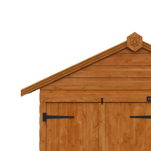 TigerFlex Shiplap Apex Double Door Windows Wooden Garden Shed 4 x 4 ft