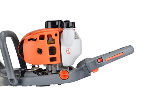 eSkde HT60-S7 Petrol Hedge Trimmer 24" Blades Adjustable Handle, Orange