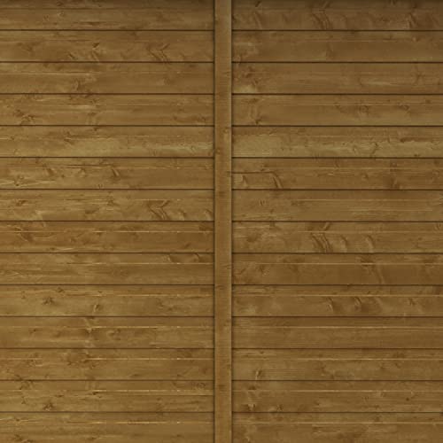 TigerFlex Shiplap Pent Double Door Windows Wooden Garden Shed 4 x 6 ft