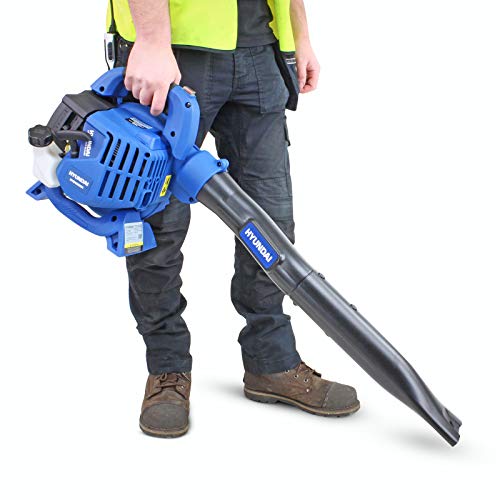 Hyundai 3-in-1 Petrol Leaf Blower, Garden Vacuum & Shredder, 26cc 2-Stroke with 3 Year Warranty