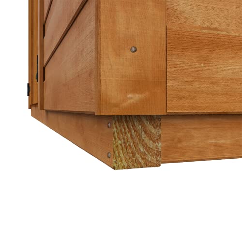 TigerFlex Shiplap Pent Double Door Windows Wooden Garden Shed 4 x 6 ft