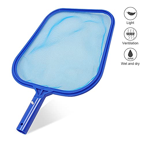 Kungfu Mall Hot Tub Cleaning Kit Accessories Contain Pool Net, Paddling Pool Brush and Scrubber Pad, with a Pair Gloves as a Gift, All in 1