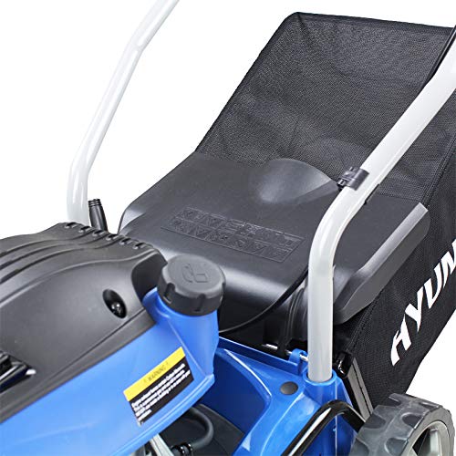 Hyundai Lightweight 40cm 79cc 4 Stroke Push Rotary Petrol Lawnmower, 6 Cutting Central Height Adjustment Lawn Mower, Rust Proof Deck, 3 Year Warranty