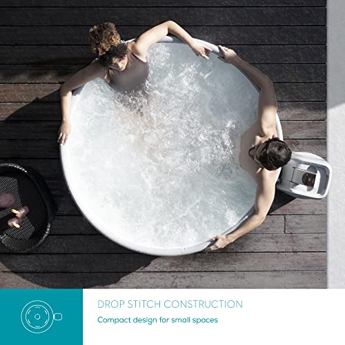 Lay-Z-Spa Singapore AirJet Plus, AirJet Massage System, Drop Stich Inflatable Spa with FreezeShield, 3-5 Person