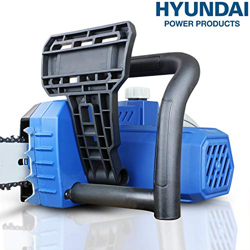 Hyundai 16" Electric Chainsaw, 2400w, 12m Power Cable Chain Saw with 3 Years Warranty, Blue