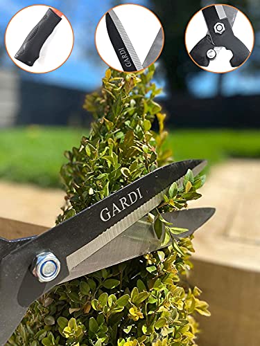 Gardi Orange Serrated Garden Hedge Comfort Grip Shears