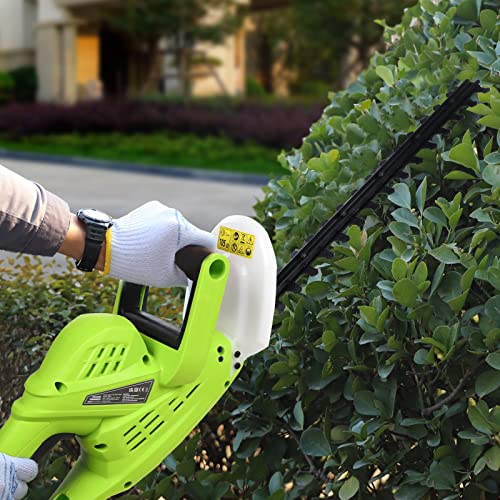 520W Electric Hedge Trimmer, Hedge Trimmer and Cutter Ultra Lightweight 2.4kg, 460mm Blade Length, 16mm Tooth Spacing, 6m Power Cable, Dual Steel Blade with Blade Cover and Ergonomic Handle