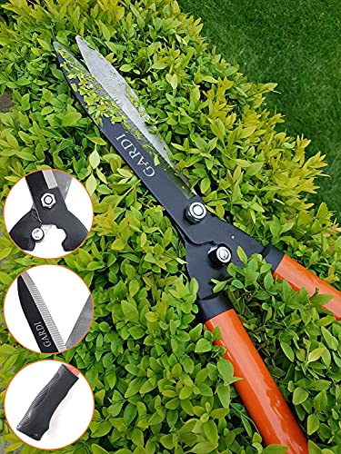 Gardi Orange Serrated Garden Hedge Comfort Grip Shears