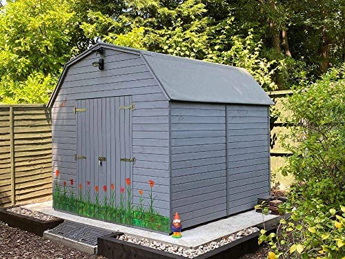 8x8 Dutch Barn Style Garden Shed Tool Storage Workshop Heavy Duty Timber