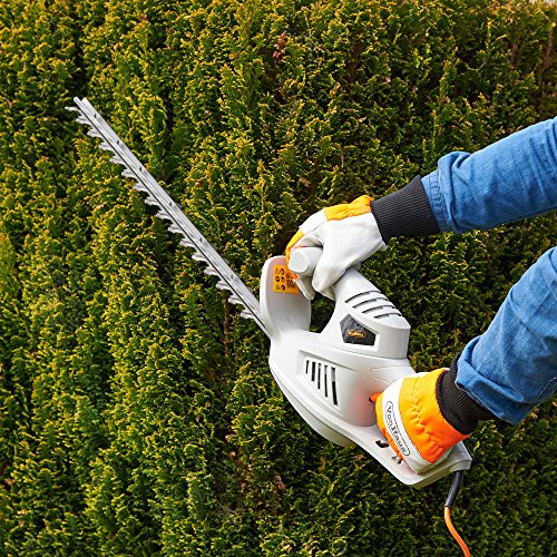 VonHaus Electric Hedge Trimmer, 41cm Blade Length - Bush Cutter with 450W Power, Protective Cover, Safety Trigger & 6m Power Cable